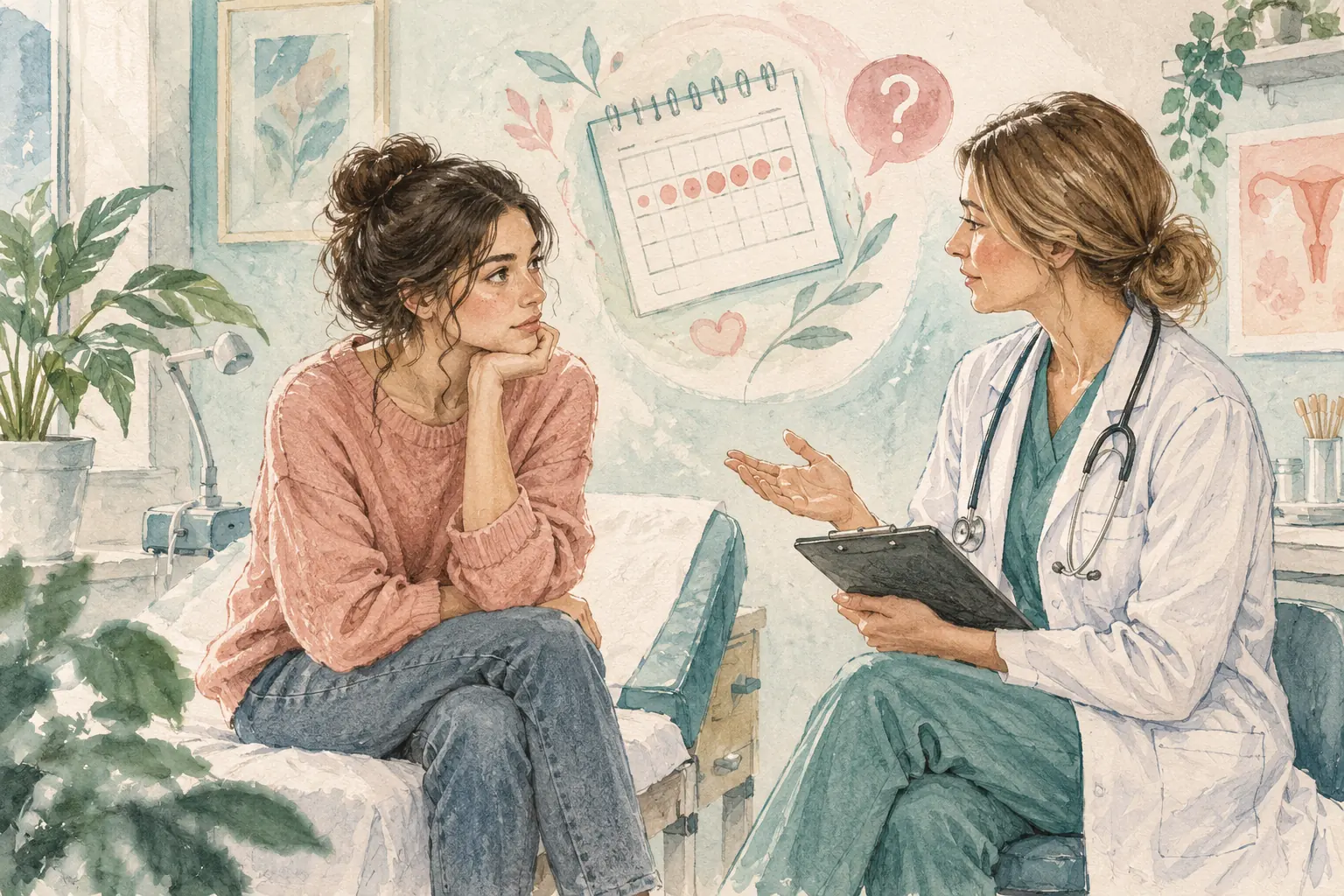 Иллюстрация к материалу «Есть ли риск девушке забеременеть во время месячных?»